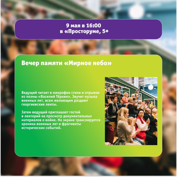 Вечер памяти «Мирное небо»