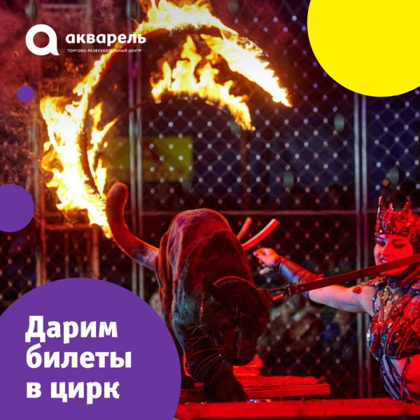 Дарим билты в цирк